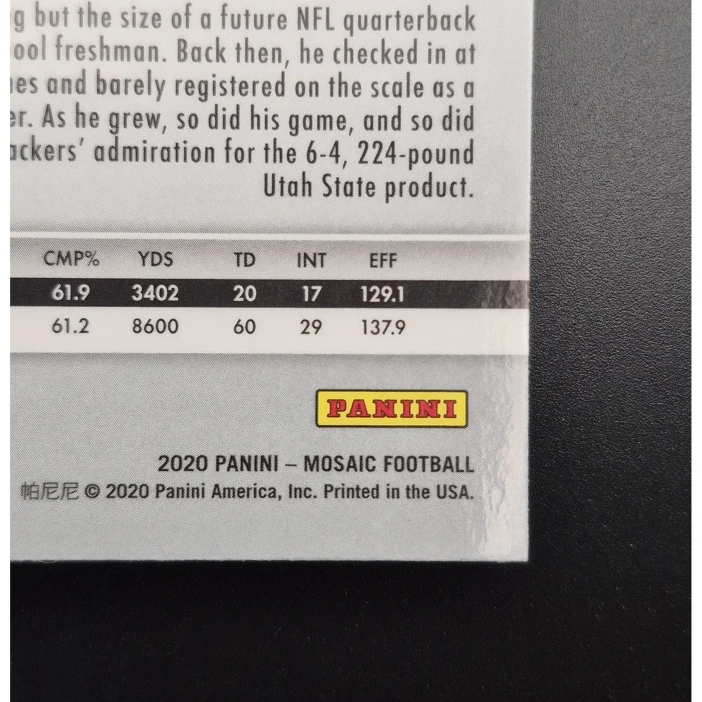 2020 Panini Mosaic Jordan Love #211 Rookies Mosaic Reactive‎ Gold Prizm (RC)